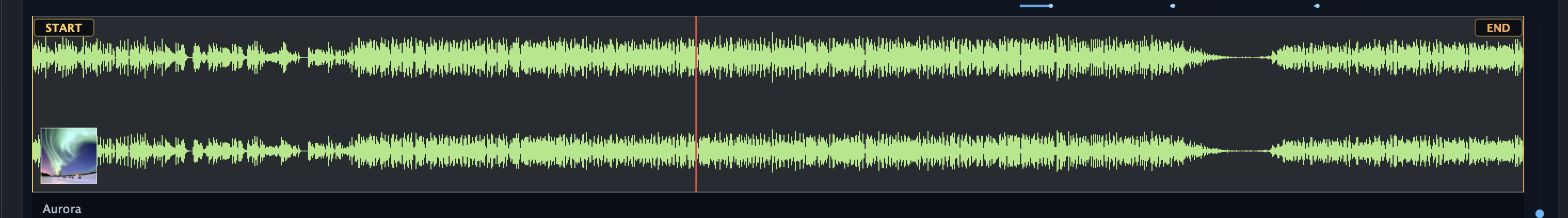 Waveform area in Atum Vinyl Ripper